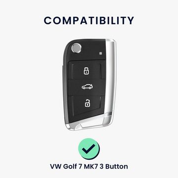 kwmobile Schlüsseltasche Autoschlüssel Hülle für VW Golf 7 MK7 (1-tlg), Schlüsselhülle Silikon Cover