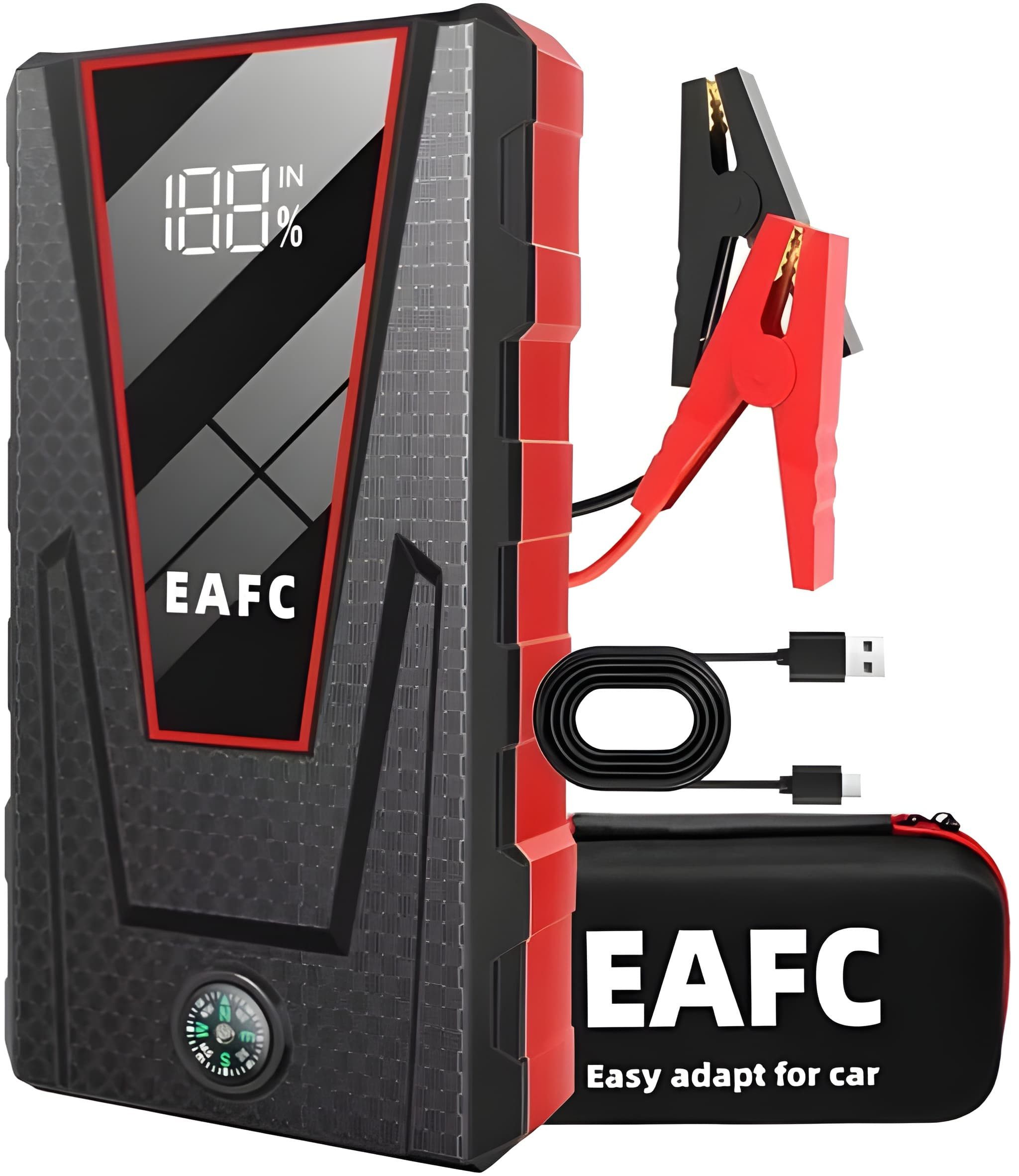 Athlix Auto Starthilfe Gerät für Autos 12V-Batterie-Booster bis 2000A Starthilfegerät 10000 mAh (12 V), für Benzin 4,0 L Diesel 2,0 L, -20 °C bis 60 °C
