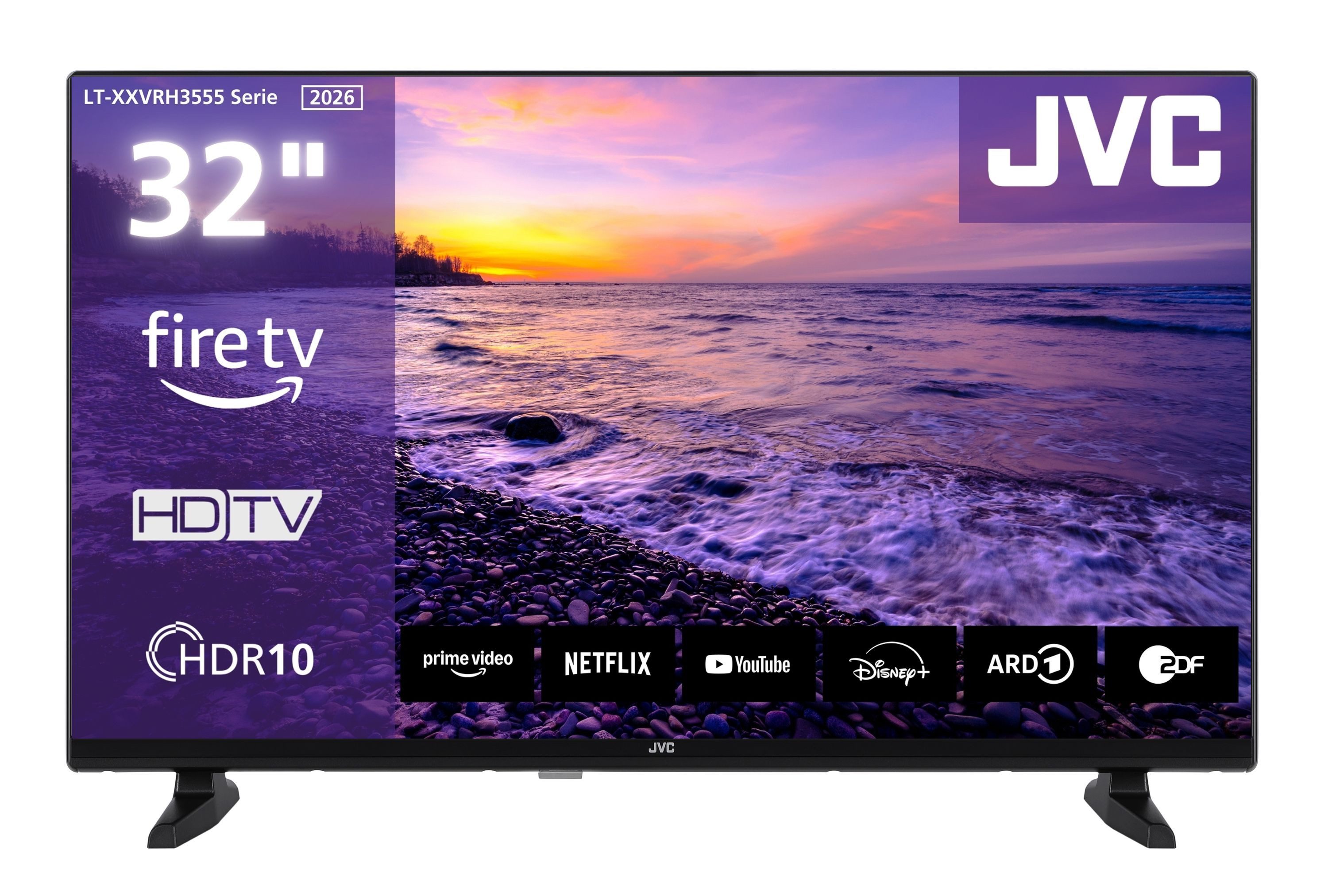 JVC LT-32VRH3555 LCD-LED Телевизоры (80 cm/32 Zoll, HD-ready, Fire TV, Fire TV / Smart TV, HDR, Alexa Built-In, Triple-Tuner)