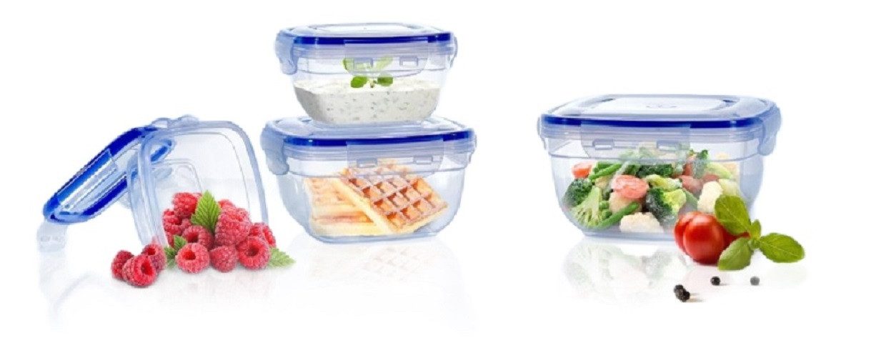 ALPFA Frischhaltedose Frischhaltedosen Set 4tlg. 802320 Gefrierdosen, Kunststoff, (Spar-Set, 4-tlg., 4er-Set), BPA-frei