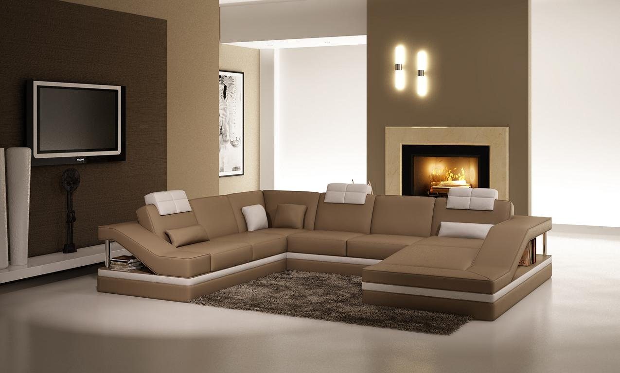 JVmoebel Ecksofa Designer U-Form Sofa Polstermöbel Wohnlandschaft Möbel Neu, Made in Europe