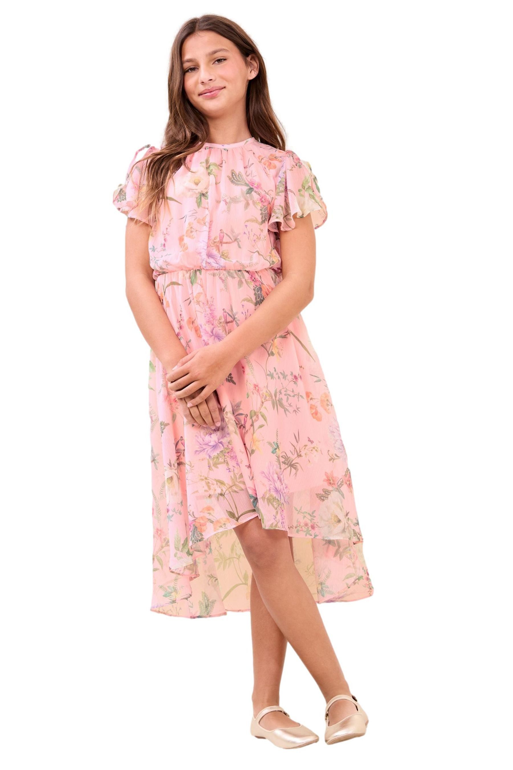LIPSY Partykleid Lipsy Festliches Kleid aus Chiffon mit Print (1-tlg)