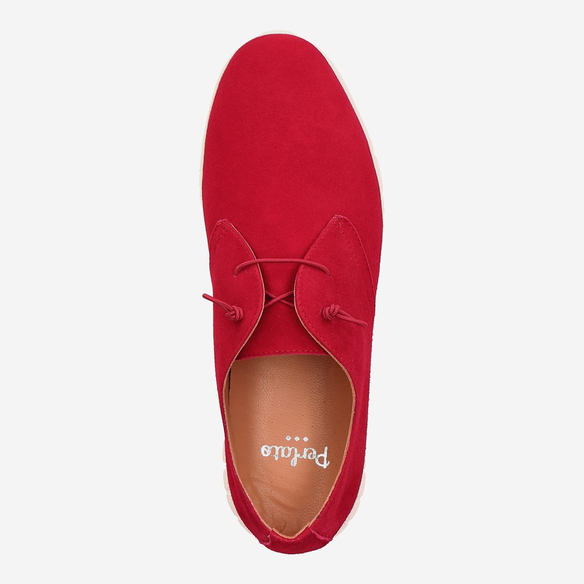 Perlato Perlato 11397 KISS, Schnürschuhe in Rot für Damen Schnürschuh