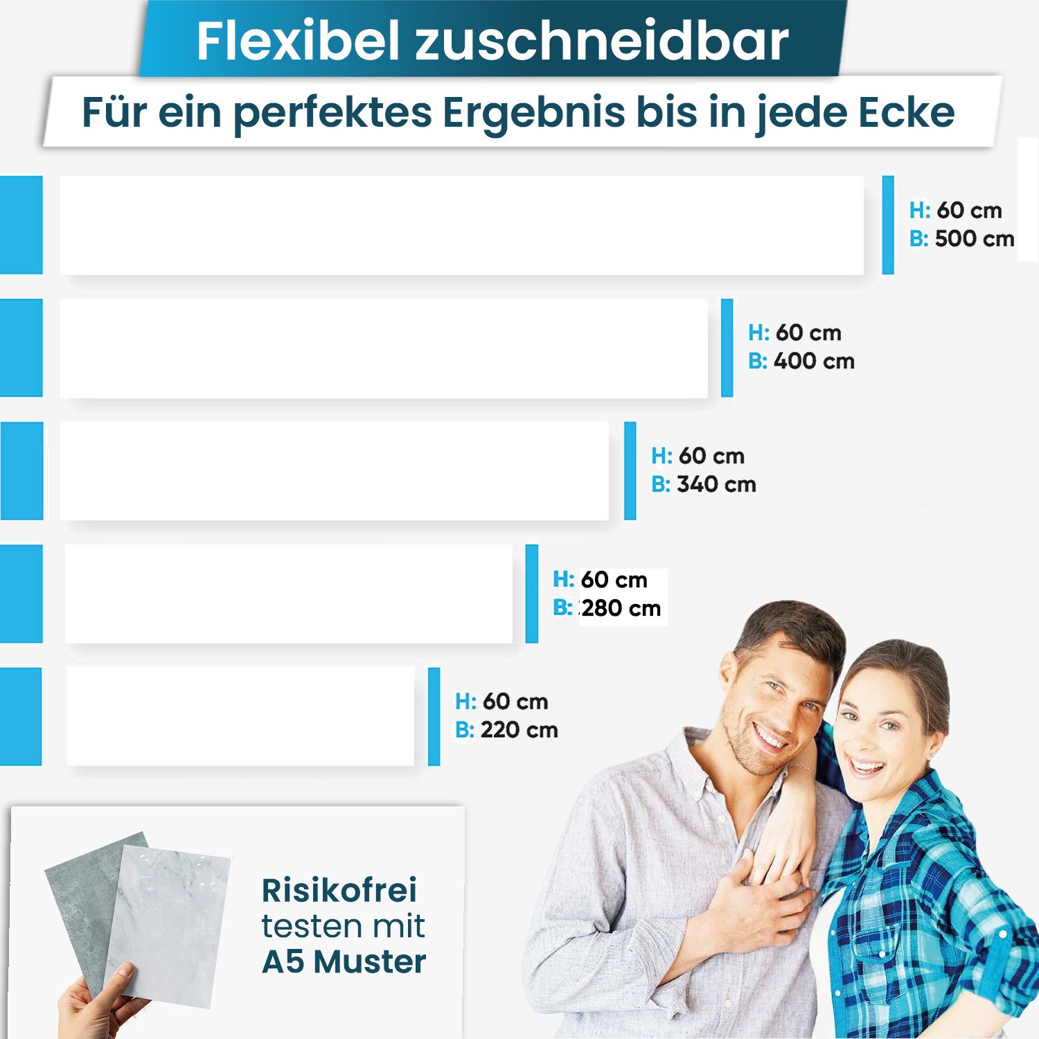 danario Küchenrückwand Folie selbstklebend, Glasoptik, Spritzschutz Küche, ablösbar - 0,8 mm. € 77,90