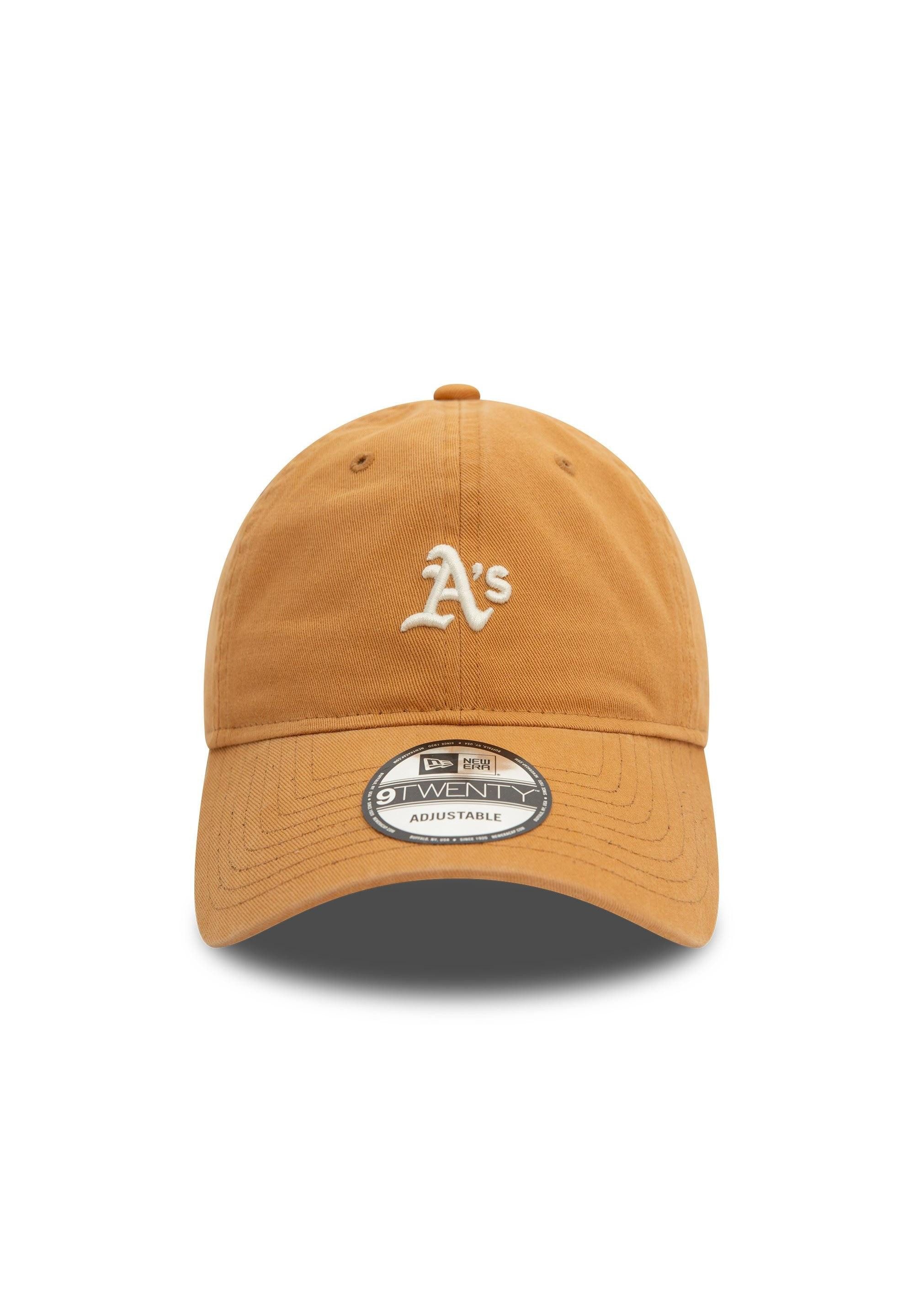 New Era Baseball Cap Oakland Athletics MLB Mini Washed Beige Verstellbare 9Twenty Cap New E (1-St)