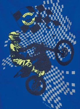 Trigema Sweatshirt TRIGEMA Kapuzenpullover mit Motocross-Print