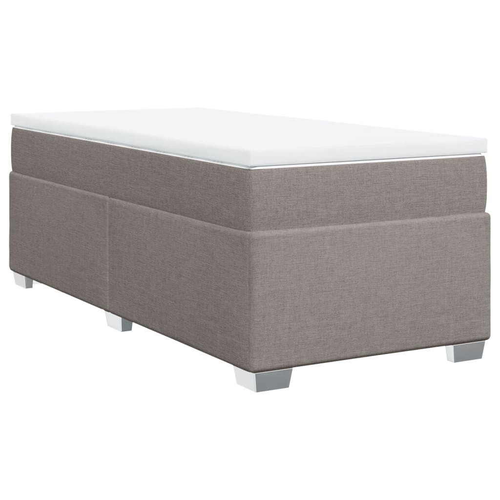 vidaXL Bett Boxspringbett mit Matratze Taupe günstig online kaufen