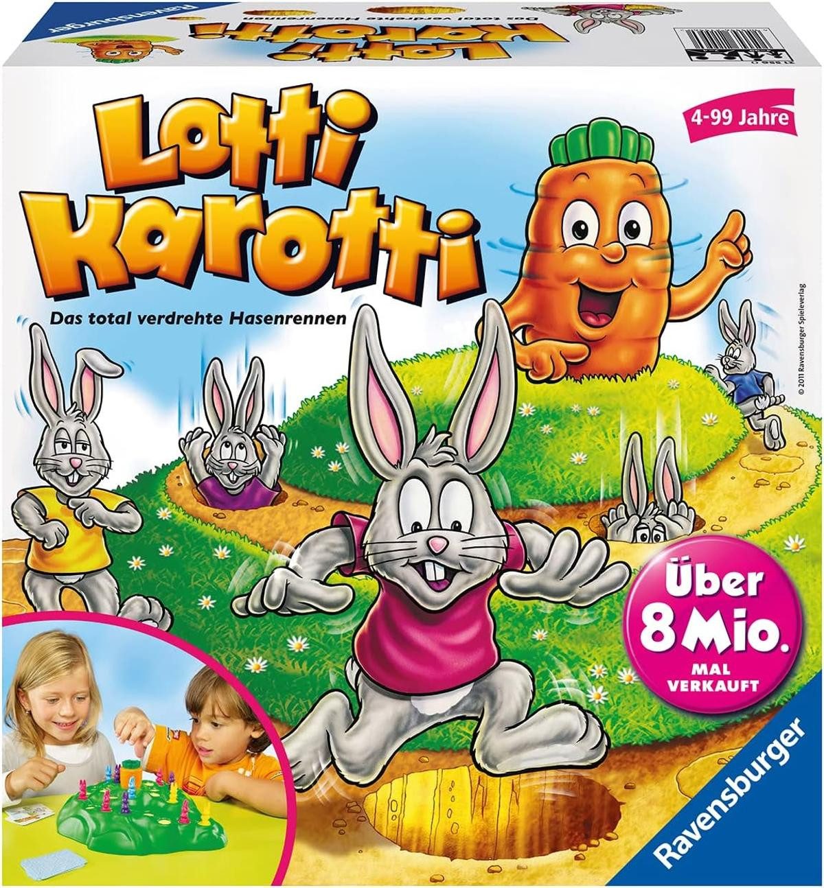 Ravensburger Spiel Ravensburger 21556 Lotti Karotti Brettspiel Familienspiel 2-4 Spieler
