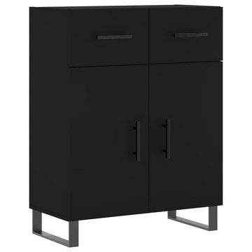 vidaXL Highboard Regal Highboard Schrank Hochschrank Schwarz 69,5x34x180 cm Spanplatte