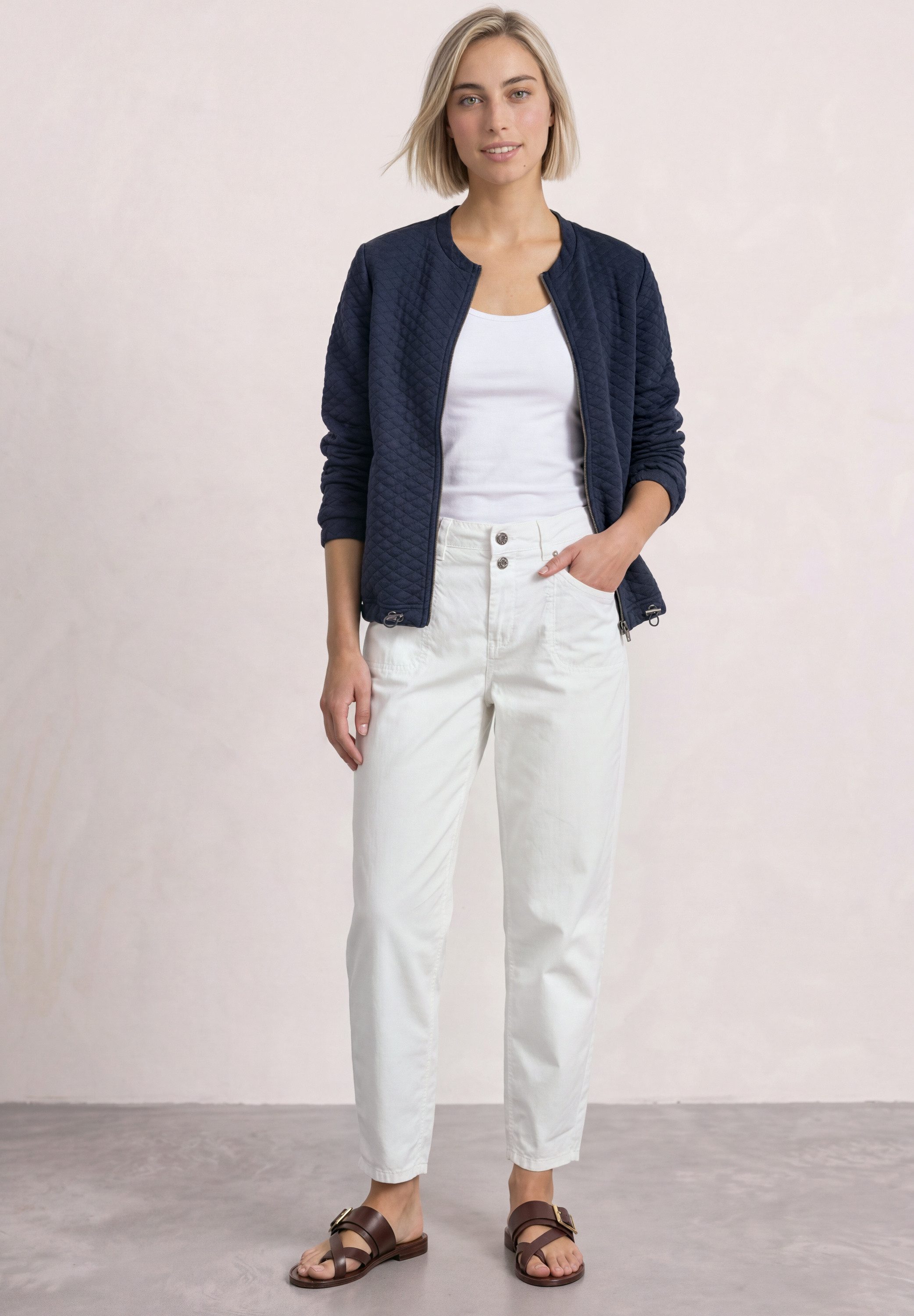 STREET ONE Cardigan mit Rundhalsausschnitt