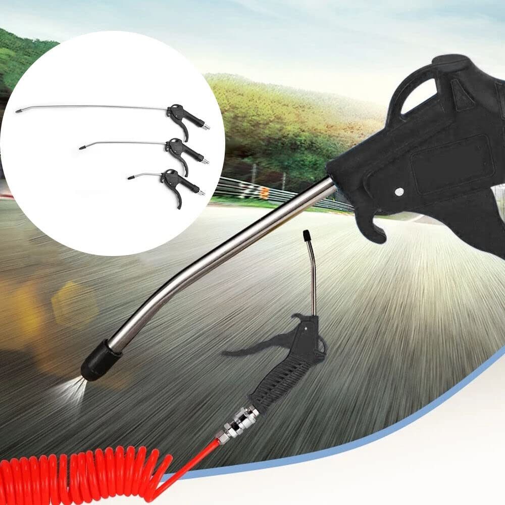 Youyijia Druckluftschlauch Youyijia Druckluft Ausblaspistolen Satz 3-TLG Teile extra Reinigung