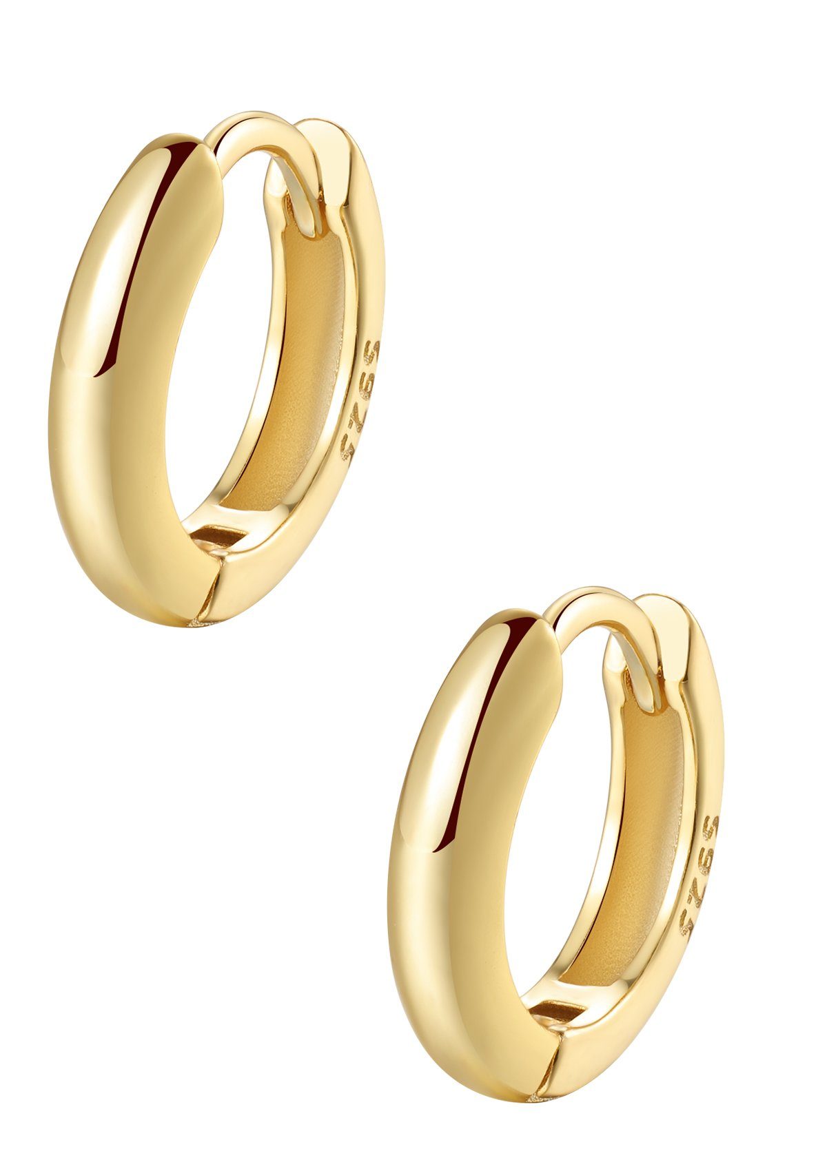 Hey Happiness Paar Creolen Klassiker, Damen Silber 925 Ohrringe, Basic Ohrr günstig online kaufen