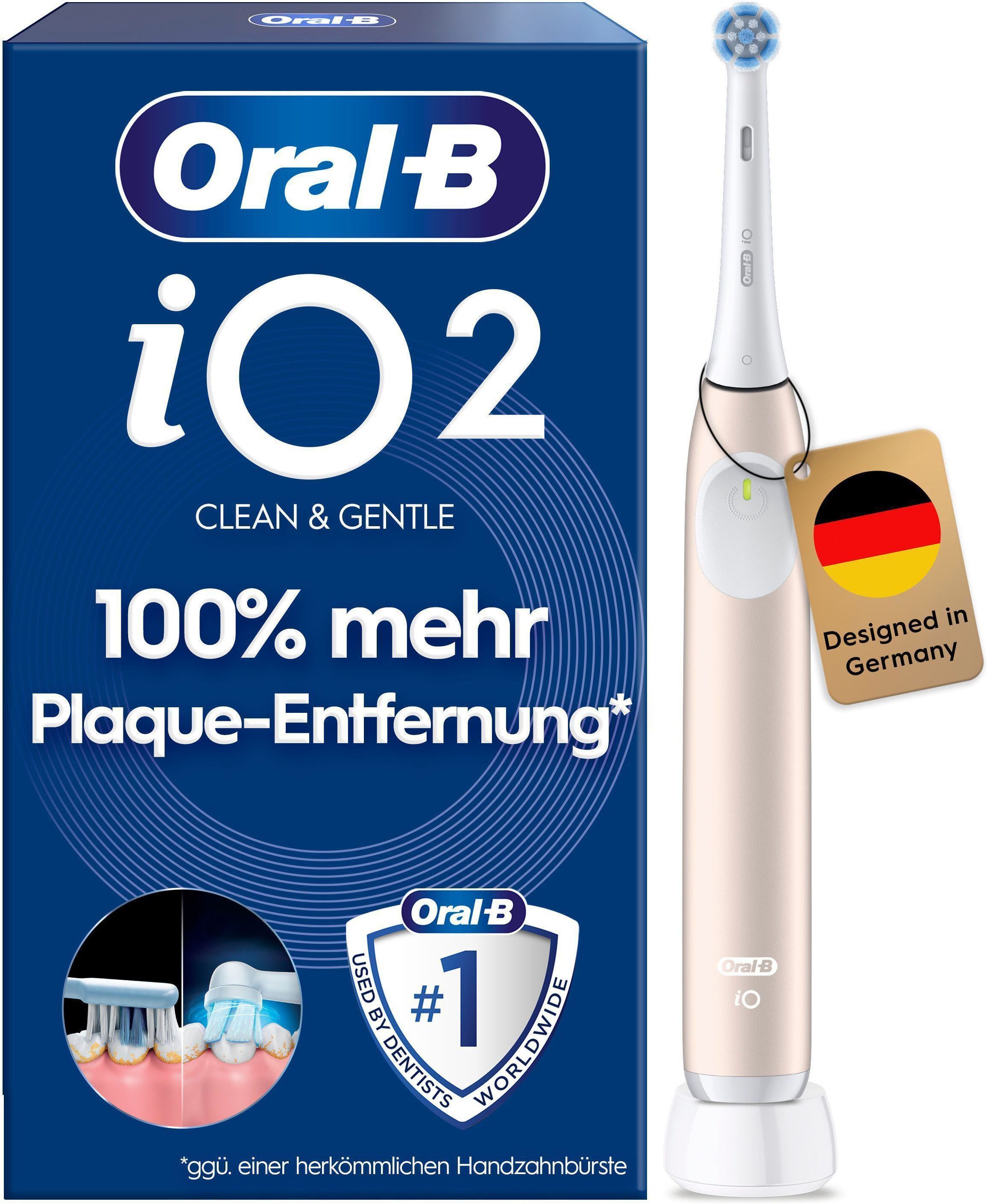 Oral-B Elektrische Zahnbürste Oral-B iO Series 2, Aufsteckbürsten: 1 St., für die sanfte Reinigung