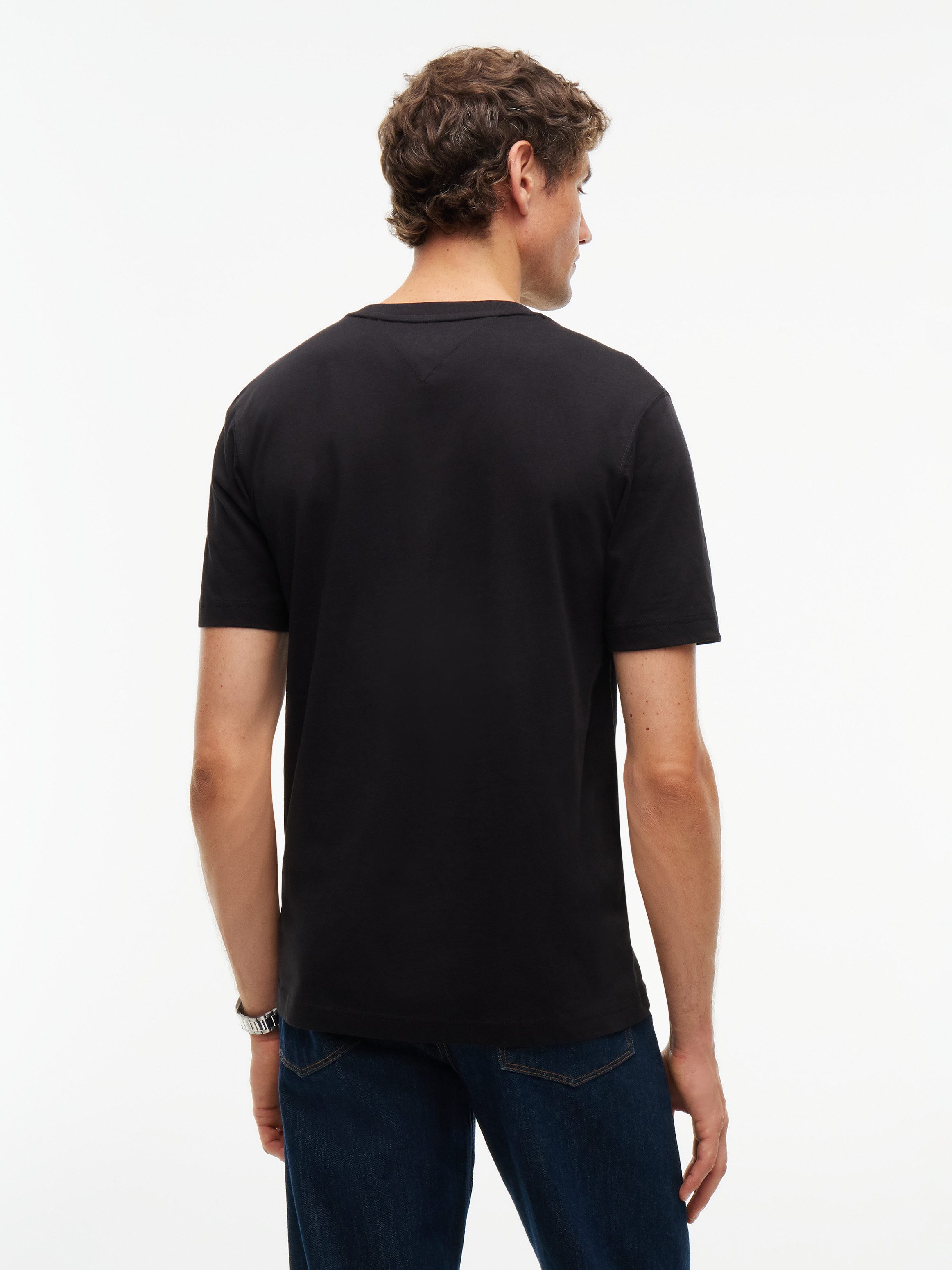 Tommy Hilfiger T-Shirt BRAND LOVE TEXT STACK Regular fit mit Rundhalsausschnitt – Bild 3 von 5