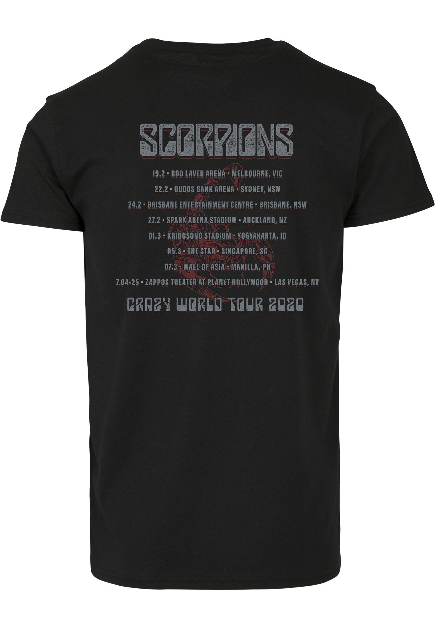 Merchcode Kurzarmshirt (1-tlg) Scorpions Start Forever Tee Herren