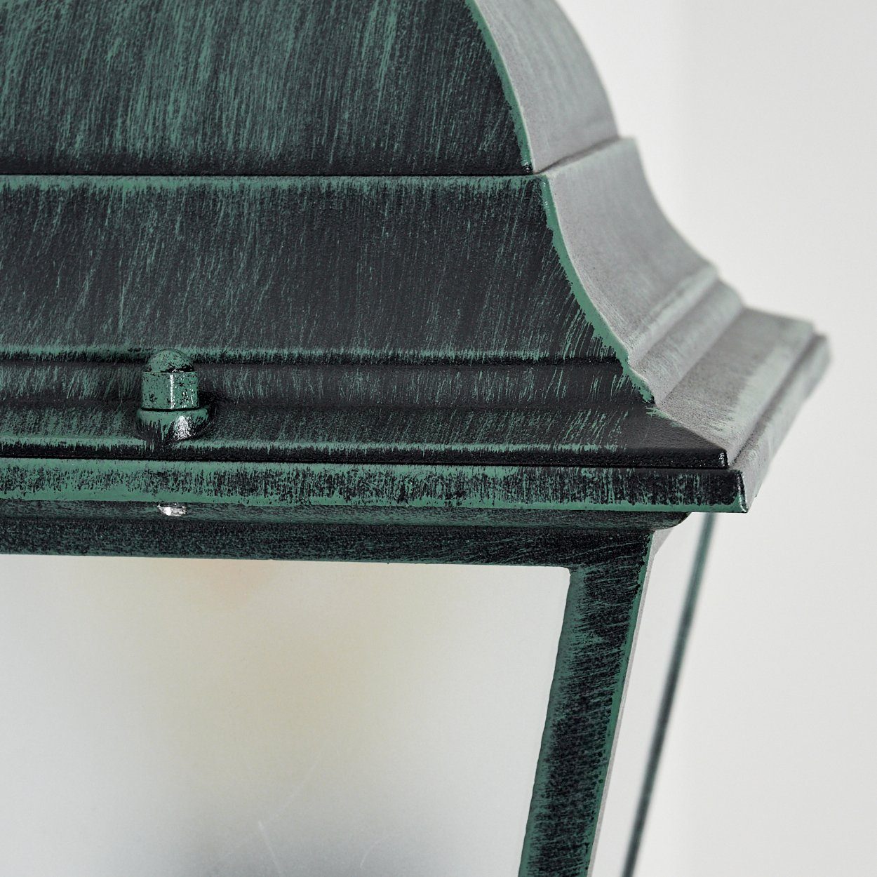 hofstein Außen-Wandleuchte Wandlampe mit Bewegungsmelder in antikem Look aus Metall/Glas, ohne Leuchtmittel, Wandleuchte im Retro/Vintage Design, Außenleuchte für Terrasse, E27