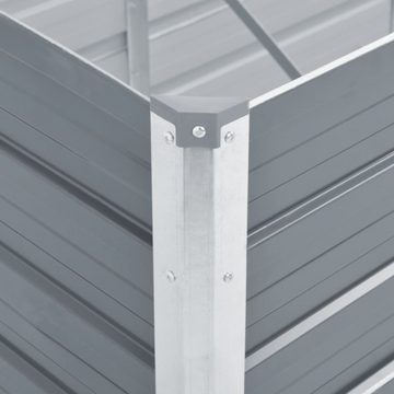 furnicato Hochbeet Garten-Verzinkter Stahl 129x129x77 cm Grau
