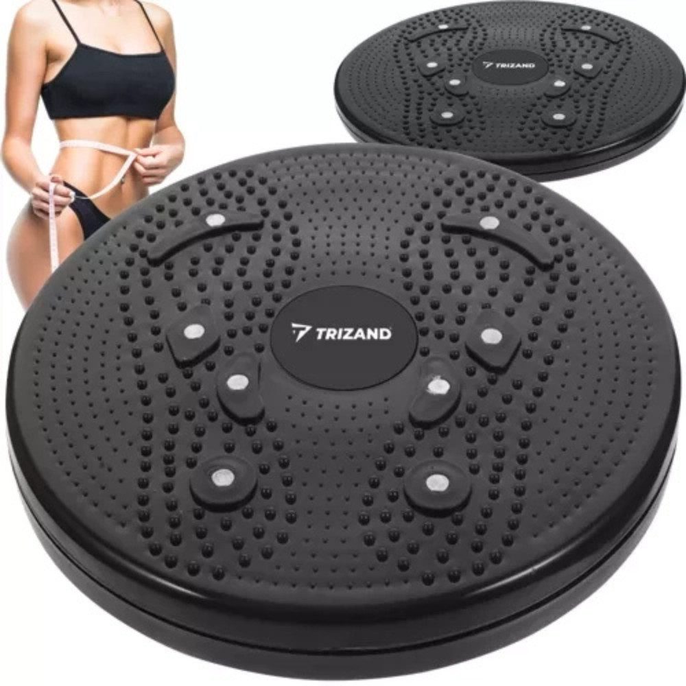 Trizand Fitnessmatte Twister mit Pubs und Mageneten (Spar-Set, 1-St., Massagegefühl), Strukturierte Oberfläche stimuliert Fußrezeptore