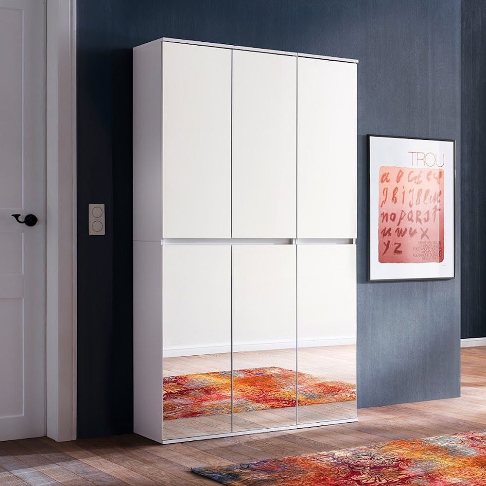 trendteam Garderobenschrank Mirror Spiegelschrank Schrank Mehrzweckschrank günstig online kaufen
