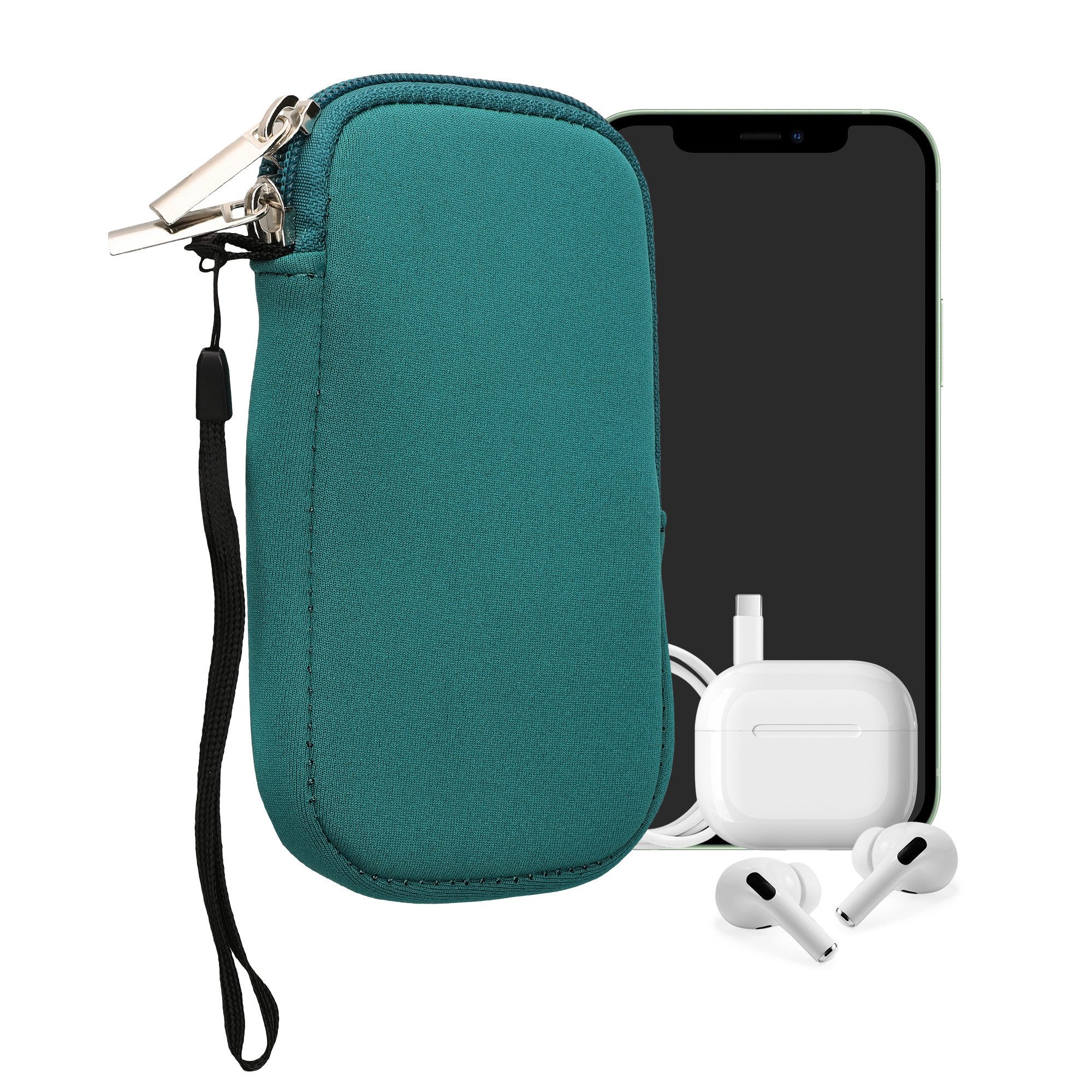 kwmobile Smartphone-Hülle Handytasche für Smartphones S - 4,5", Neopren Handy Hülle - Handy Tasche Sleeve Pouch