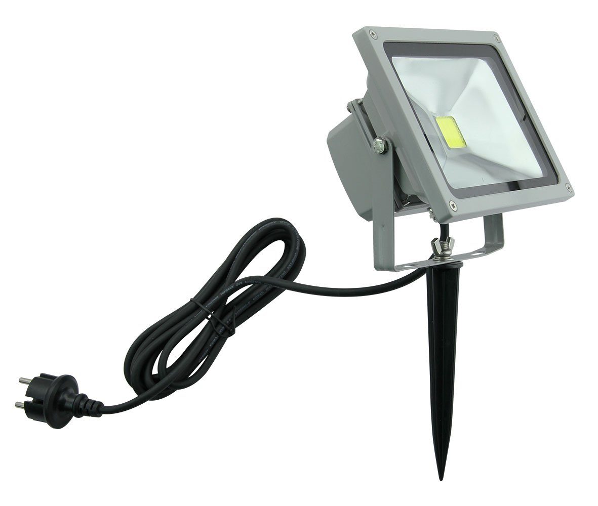 TRANGO LED Gartenstrahler, 3086 *SAVETY* LED Außenstrahler IP65 20 Watt, Teichstrahler, Außenstrahler, Fluter, Flutlicht 6000K Tageslichtweiß (kaltweiß) Außenwandstrahler, Wegbeleuchtung, Tageslichtweiß, Strahler, Außenleuchte, Wandlampe