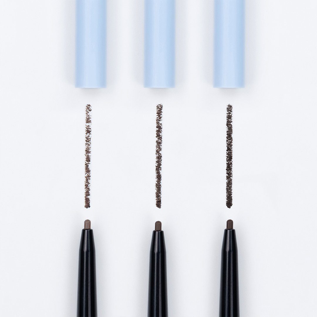 fleeky Augenbrauen-Stift Micro Pen mit - Miene Eyebrow Bürste brown Formen light & Nachmalen fürs feine