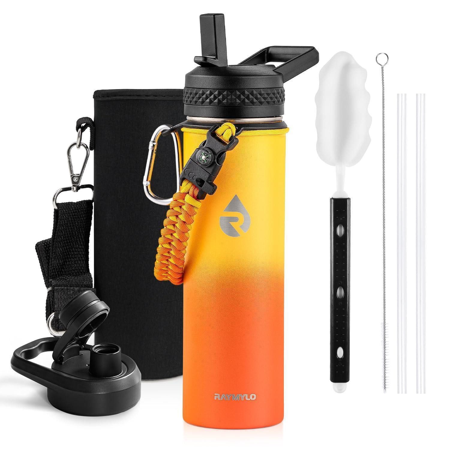 LuxusKollektion Thermoflasche Thermosflasche 590ml Ombré Orange
