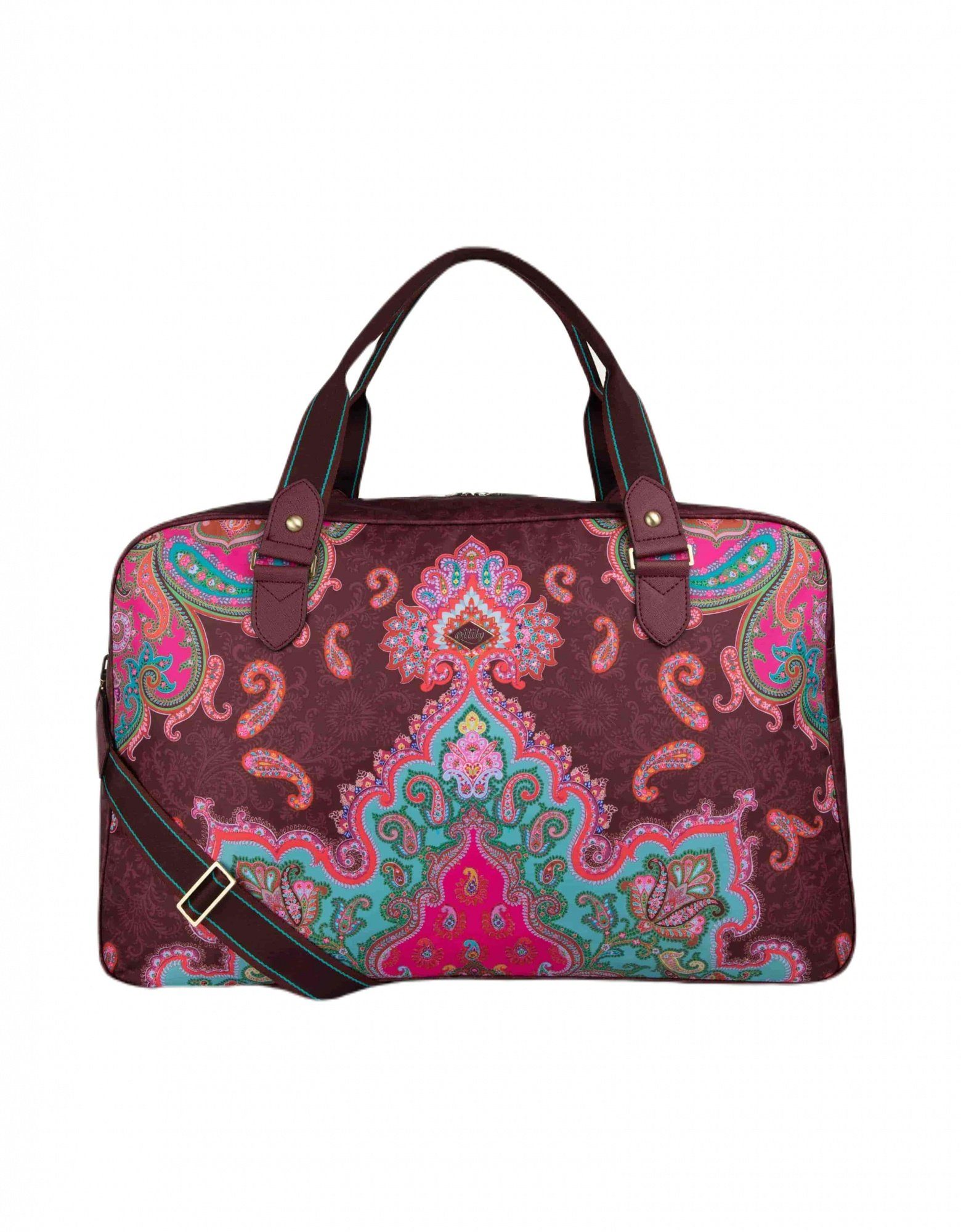 Oilily Schultertasche Mr Paisley Weekender Chocolate Truffle