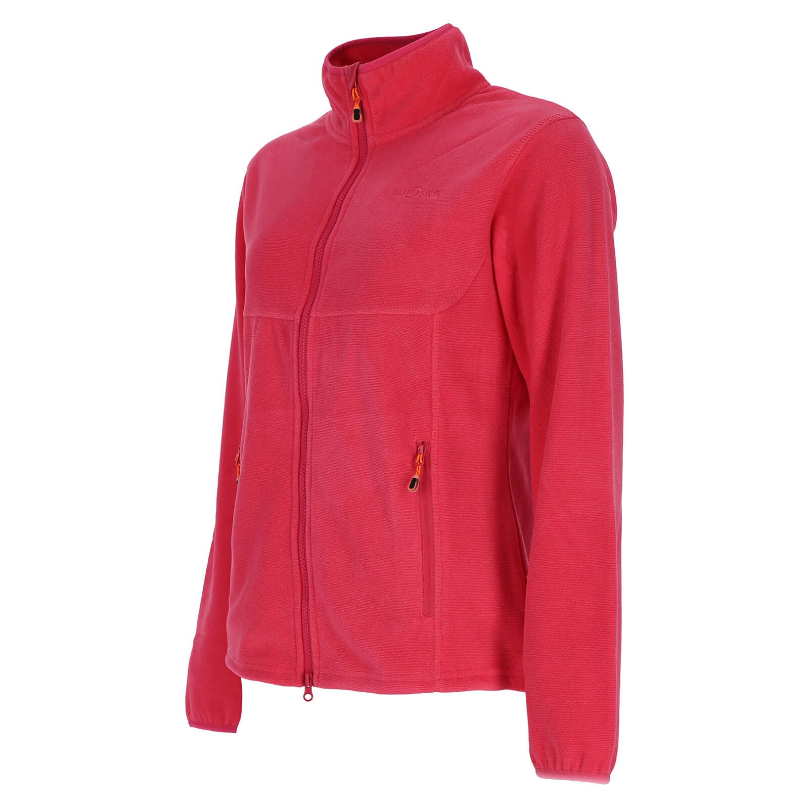 Blue Wave Fleecejacke Marcy Damen Jacke Marcy in moderner Streifenoptik mit Stehkragen