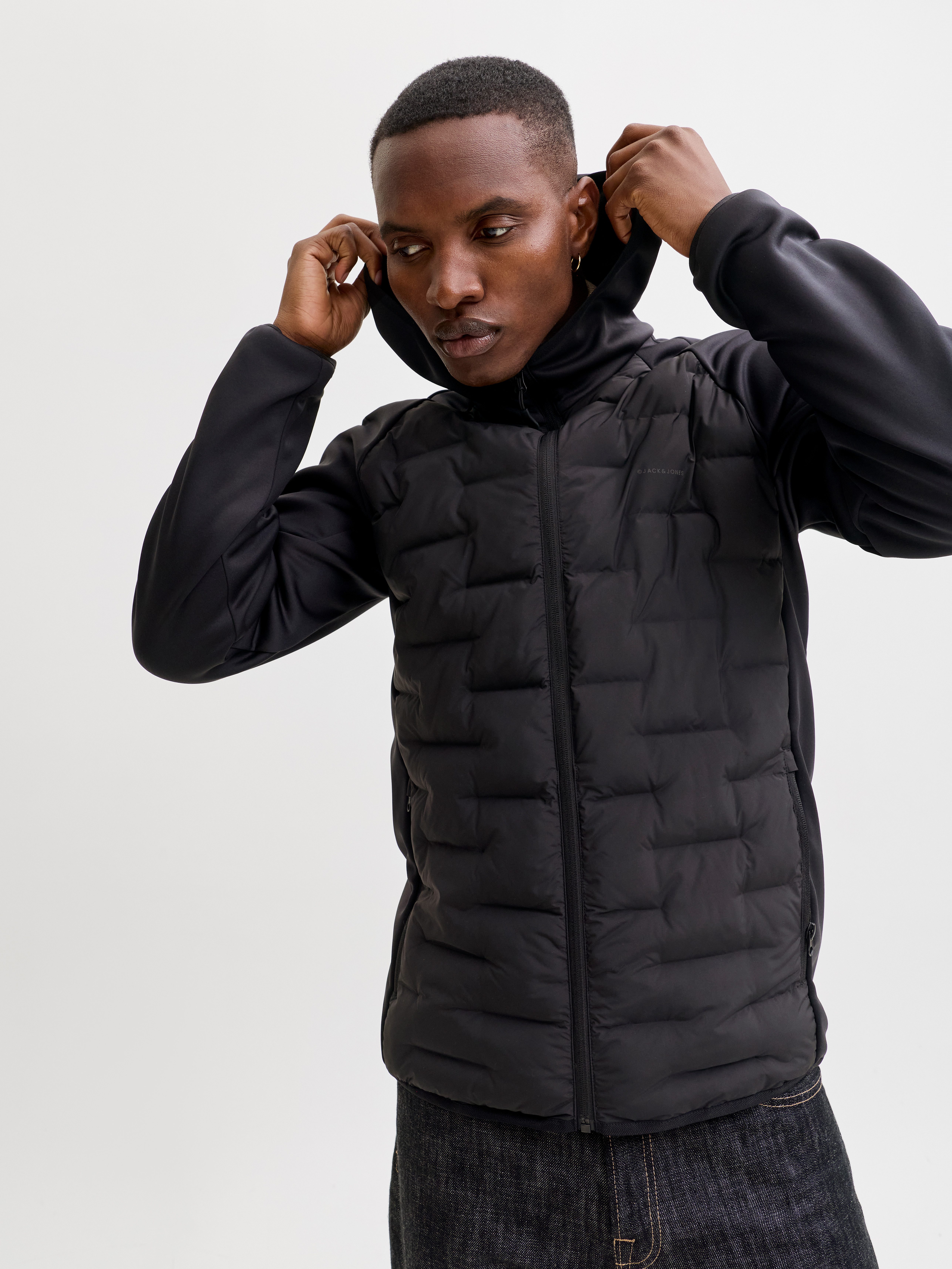 Jack & Jones Steppjacke JJEPERFECT HYBRID JACKET NOOS mit Kapuze günstig online kaufen