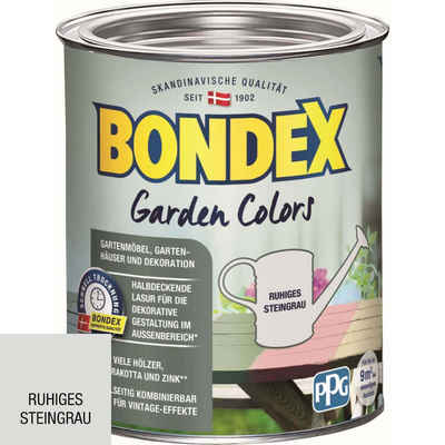 Bondex Wetterschutzfarbe Garden Colors halbdeckende Farbe, 0,75l, 12 Farben, strapazierfähig