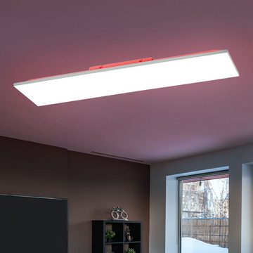 etc-shop LED Deckenleuchte, LED-Leuchtmittel fest verbaut, Warmweiß, Neutralweiß, Deckenlampe dimmbar Wohnzimmerleuchte LED