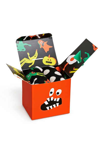 Happy Socks Freizeitsocken Happy Socks Babysocken KIDS HALLOWEEN SOCKS GIFT SET XKHAL02-9300 Mehrfarbig