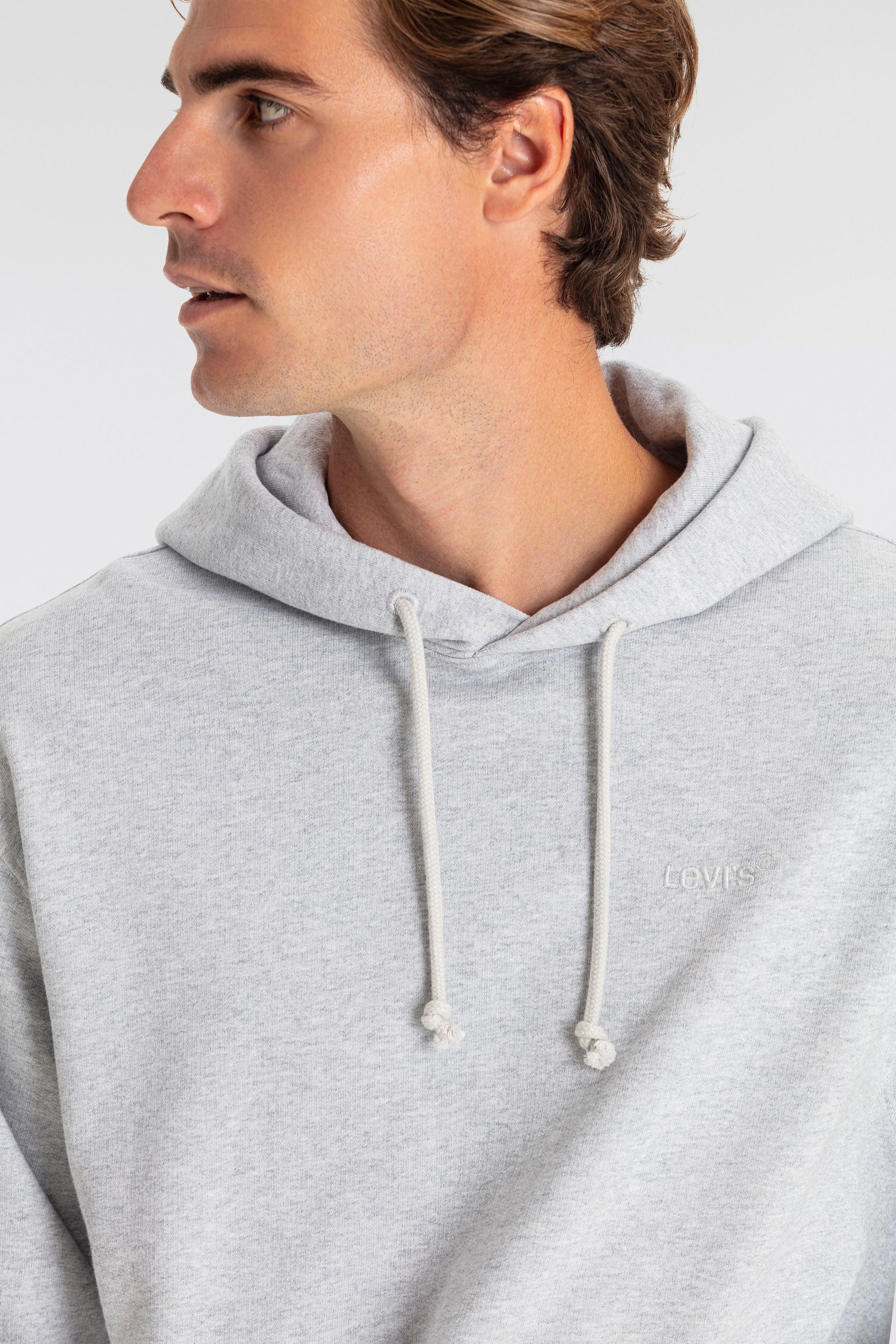 Levi's® Hoodie THE AUTHENTIC HOODIE mit kleiner Ton-in-Ton Logostickerei auf der Brust
