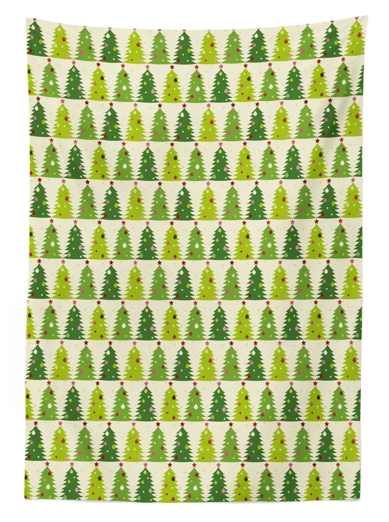 Abakuhaus Tischdecke Farbfest Waschbar Weihnachtsbaum Außen Farben, Für geeignet Verzierte Bäume Klare Bereich den