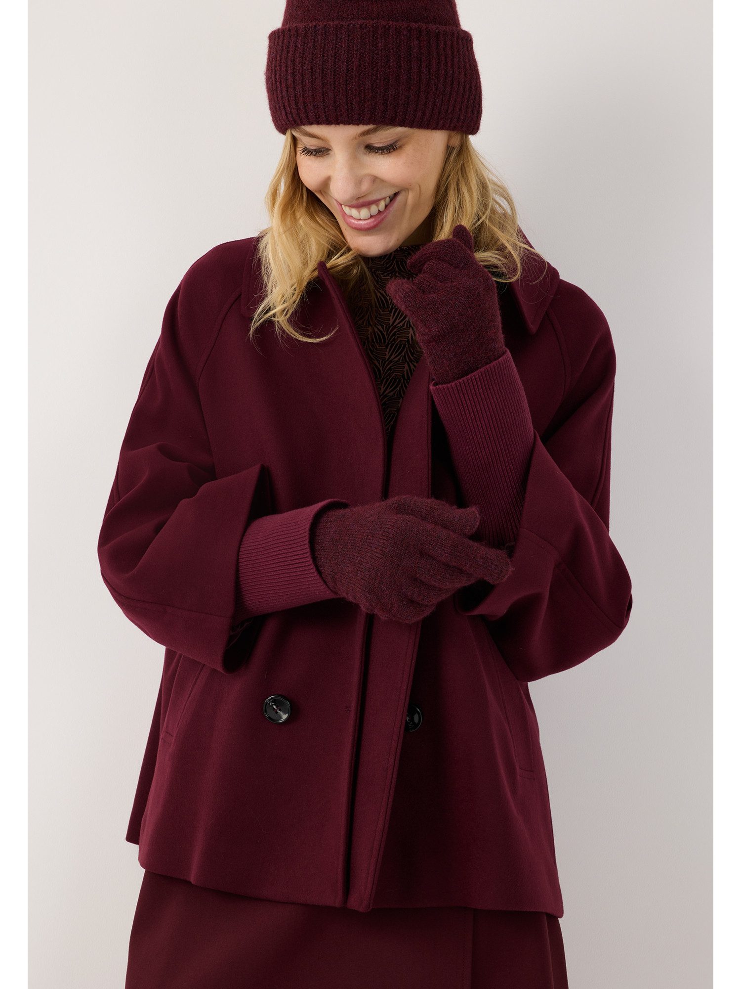 MORE&MORE Steppjacke stylishe A-Shape-Caban-Jacke