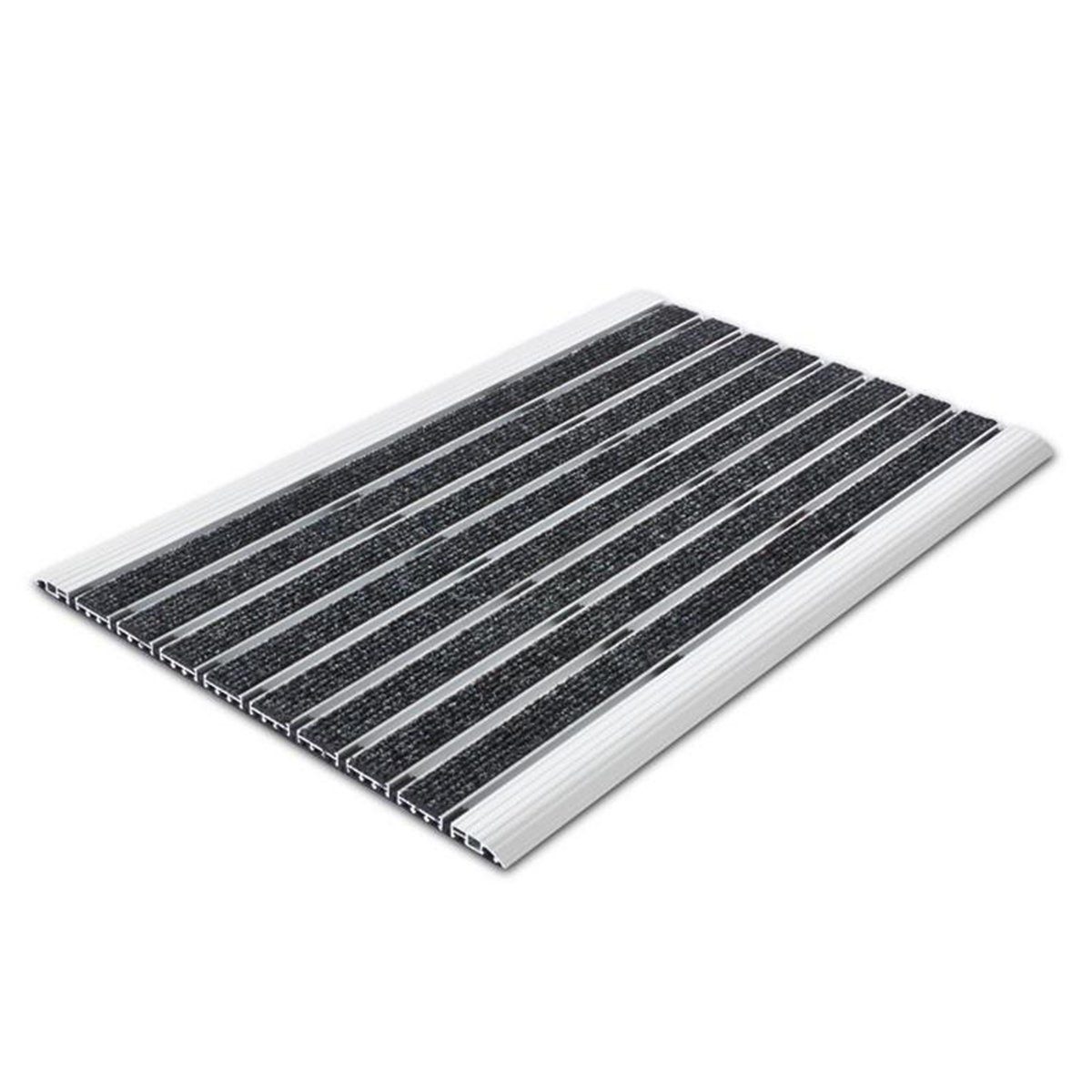 Floordirekt Fußmatte Alu-Türmatte Elegant Mat Aluprofile+Textil-Rips, 2 Größen, Höhe: 12 mm