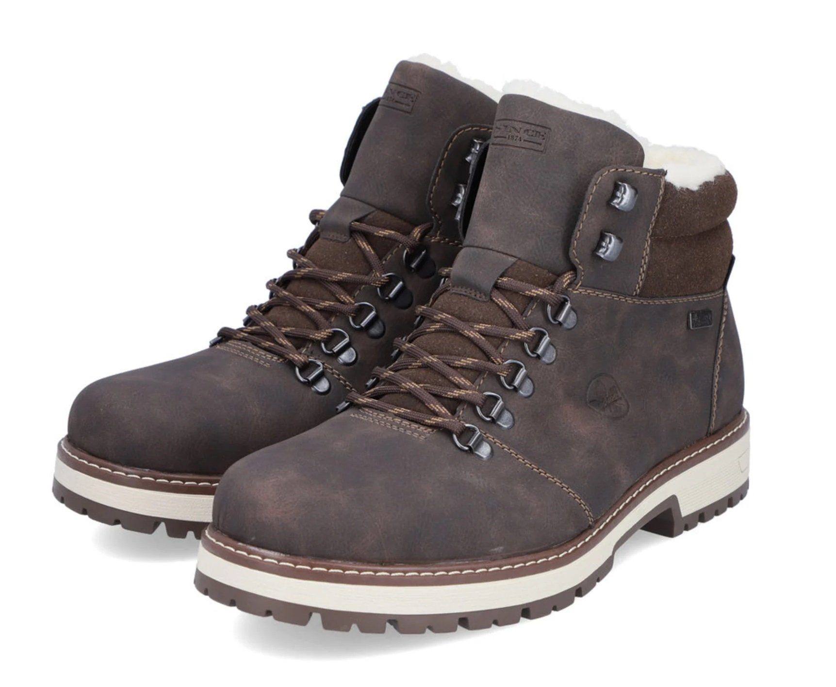 Rieker F8333-25 (Schnürstiefel mit Innenfutter) kaffeebraun Herren Winterst günstig online kaufen