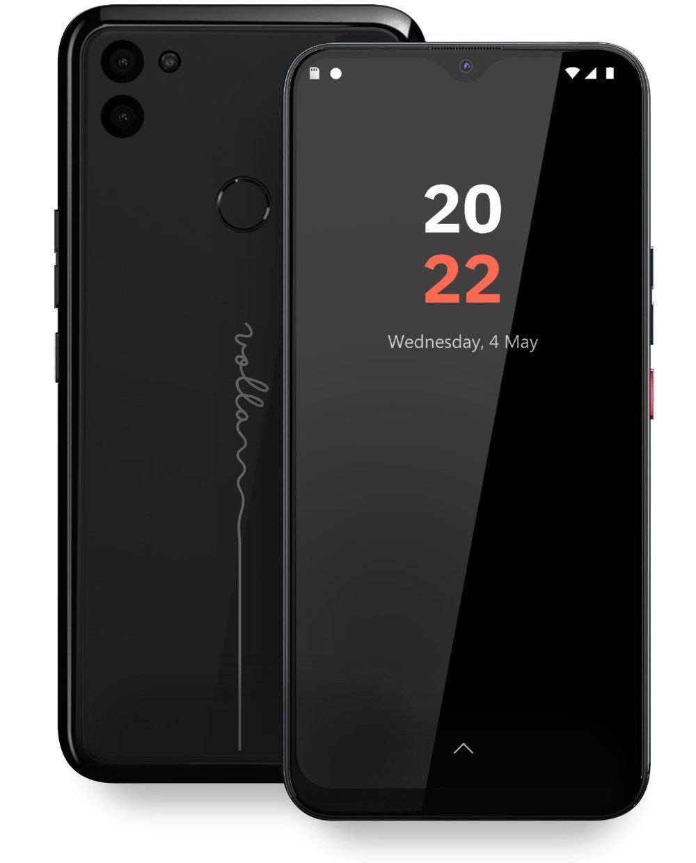 Volla Batterie) schwarz Phone MP 128 48 (6,3 Speicherplatz, Smartphone 22 GB Kamera, Austauschbare Zoll, Volla