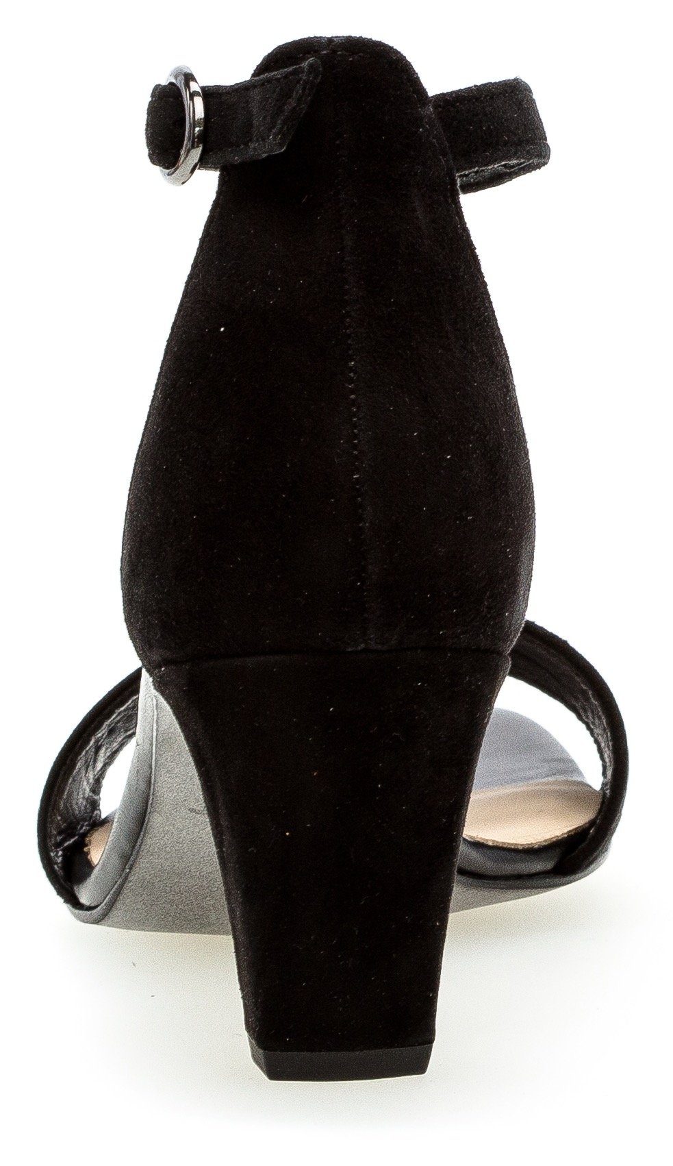 mit Fesselriemchen schwarz Gabor verstellbarem Sandalette