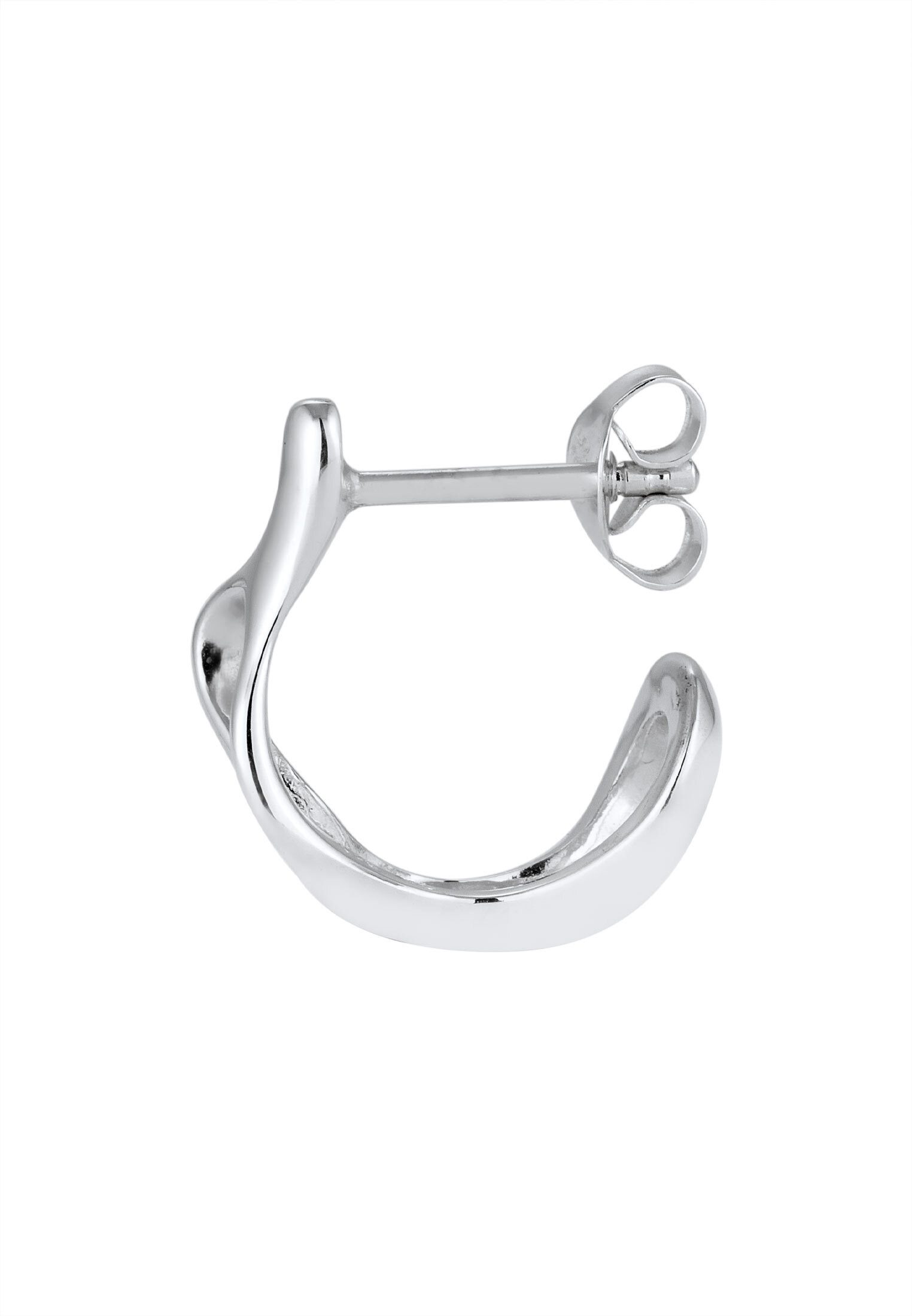 Kuzzoi Paar Creolen Ohrstecker Single Creole 925 Sterling Silber