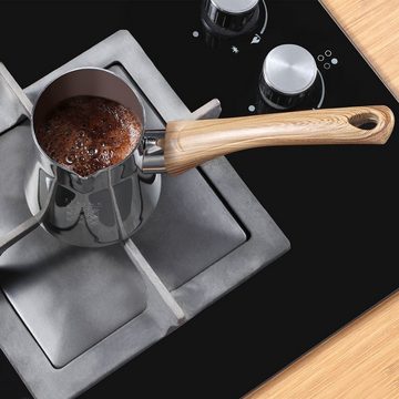 SERENK Teekanne Serenk Definition Türkische Kaffeekanne Set, Mokkakanne aus Edelstahl