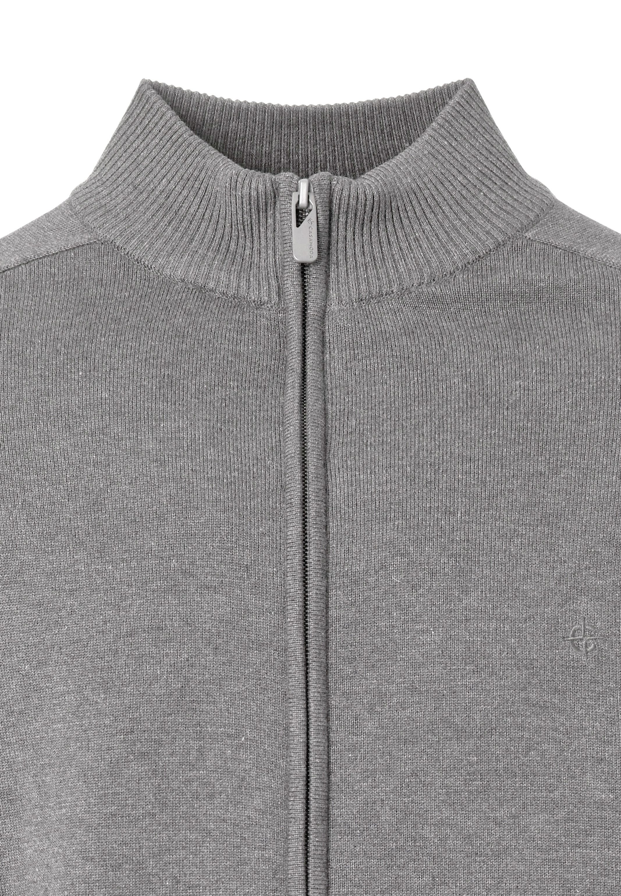 CASAMODA Strickjacke Basic (1-tlg) Strickjacke - Baumwolle - Atmungsaktiv - Reine Pima-Baumwolle