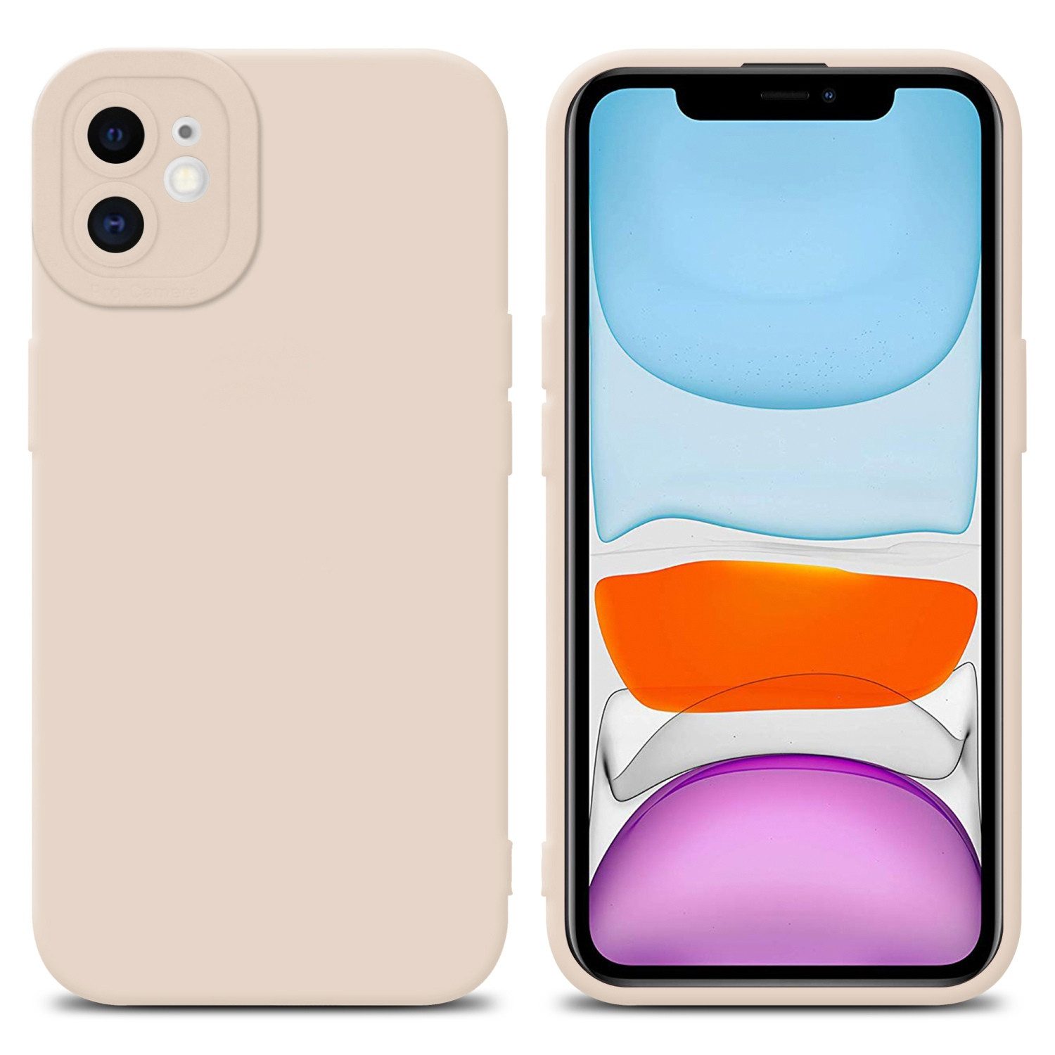 Cadorabo Handyhülle für iPhone 12 Hülle Apple iPhone 12, Hülle Schutzhülle TPU Silikon Case Cover