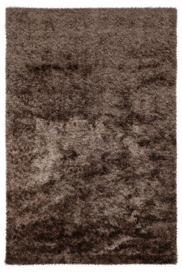 Teppich Teppich modern Design, braun, LALEE, Rechtseckig, Höhe: 37 mm, Shaggy, Hochflor, Langflor, einfarbig, uni