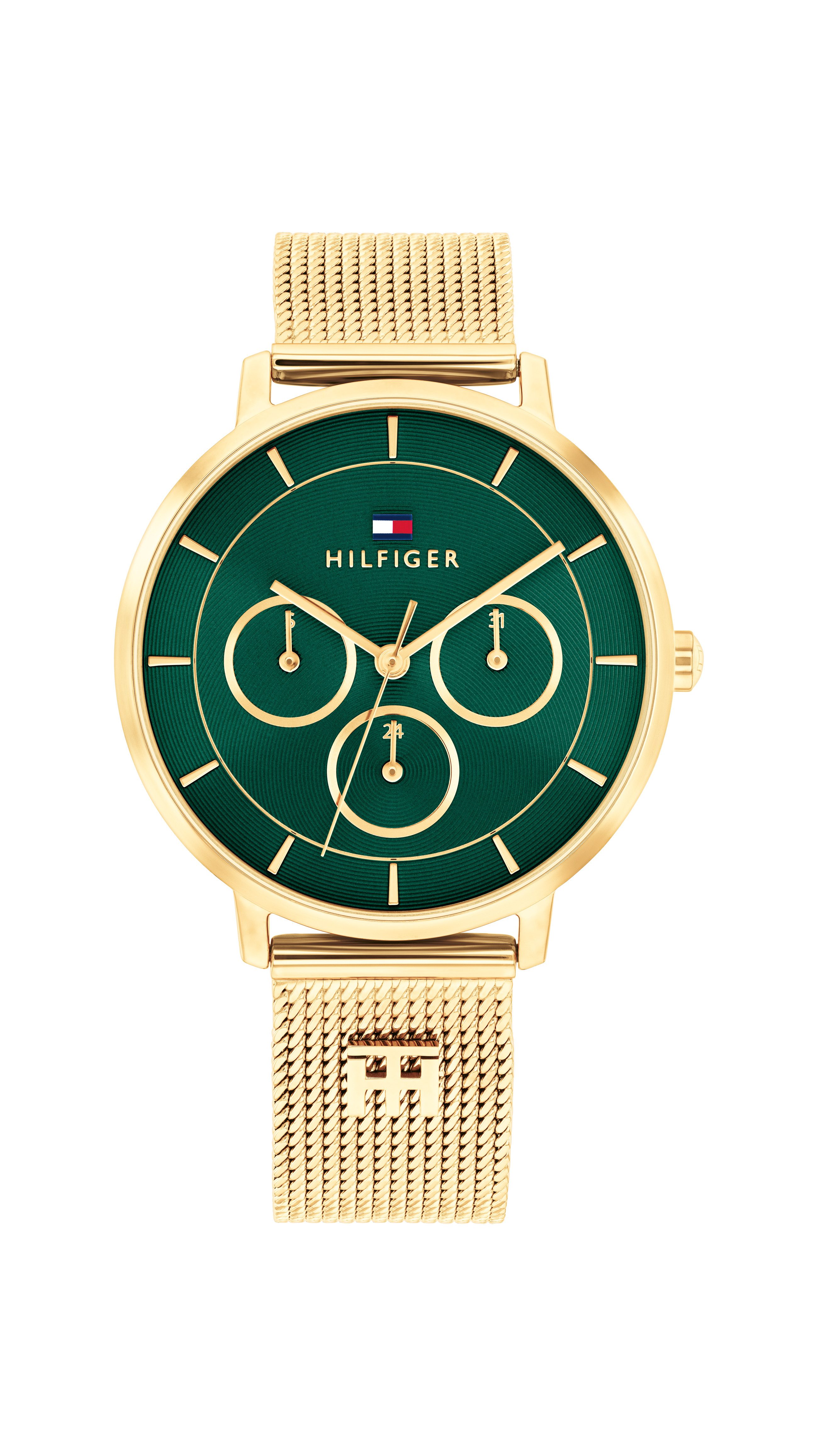 Tommy Hilfiger Multifunktionsuhr Tea 1782880, Quarzuhr, Armbanduhr, Damenuhr, Edelstahlarmband, analog