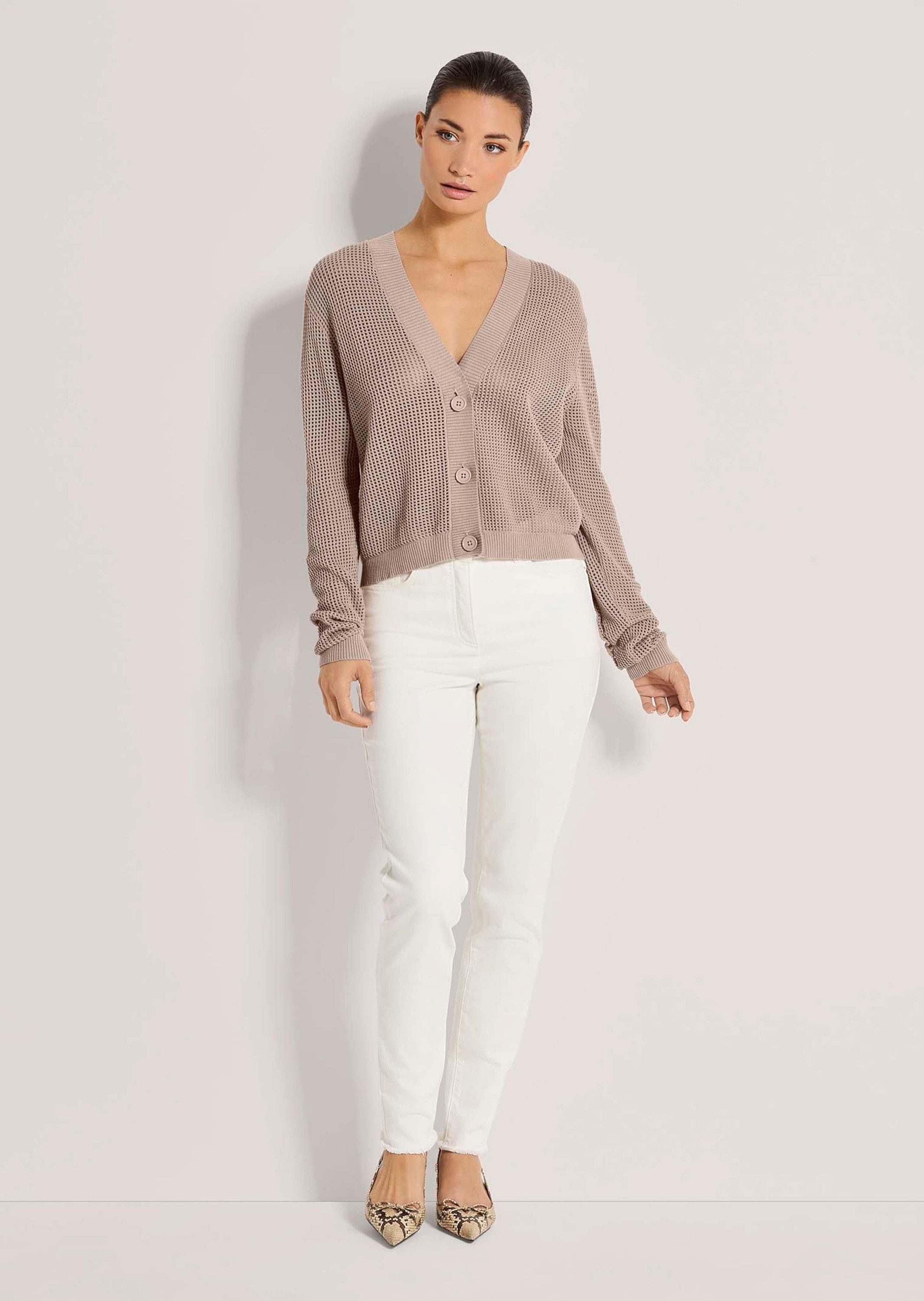MADELEINE Strickjacke Kurze Ajour-Strickjacke günstig online kaufen
