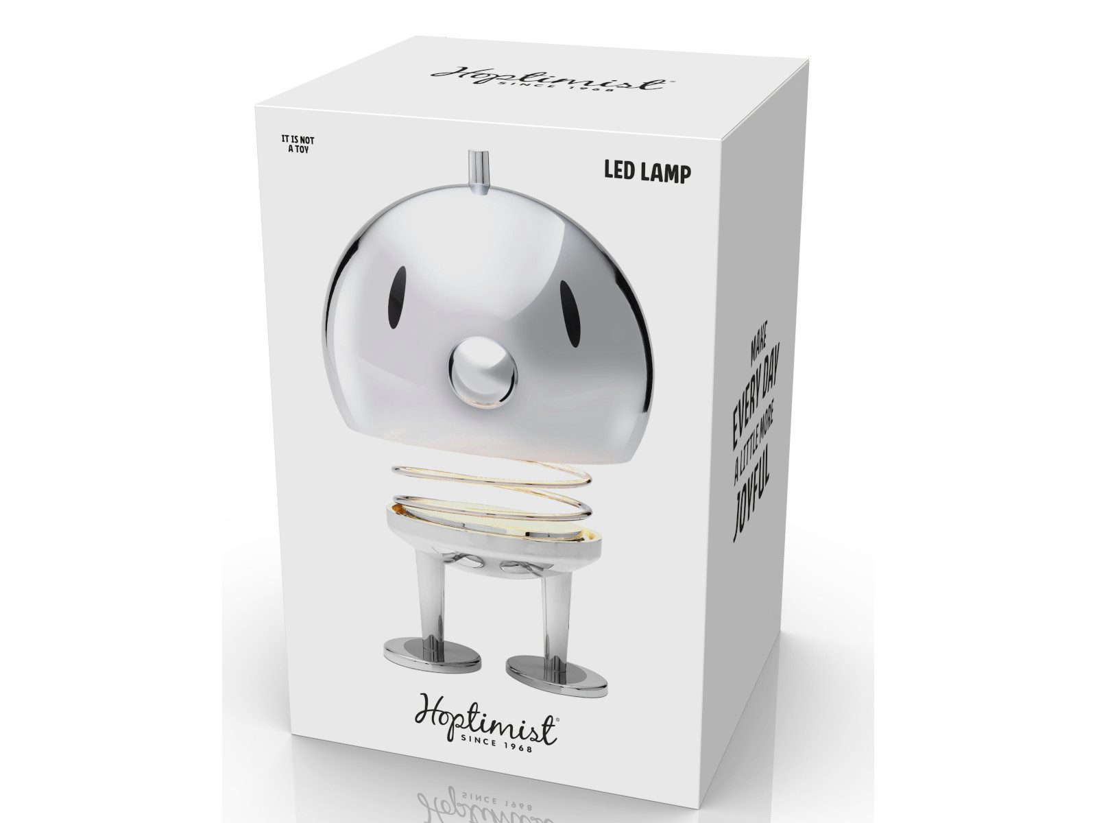 HOPTIMIST LED-Dekofigur LED Lampe XL Chrome 23cm günstig online kaufen