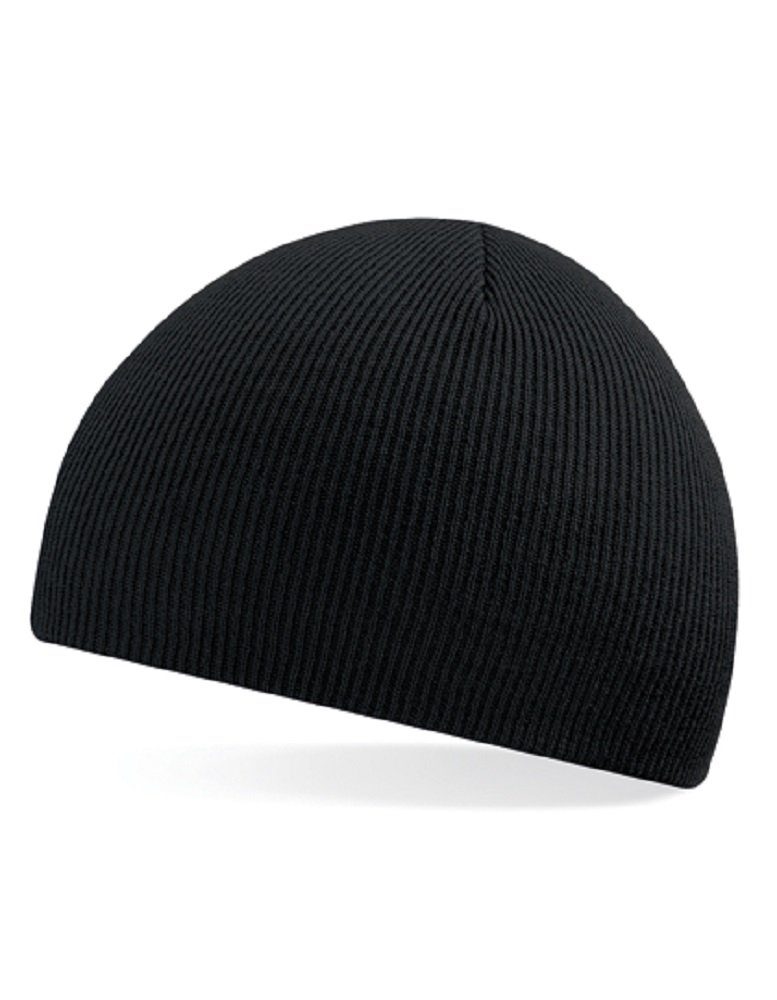 Beechfield® Strickmütze Damen Wintermütze Mütze Beanie Weiches Polyacryl (Soft Touch) schwarz