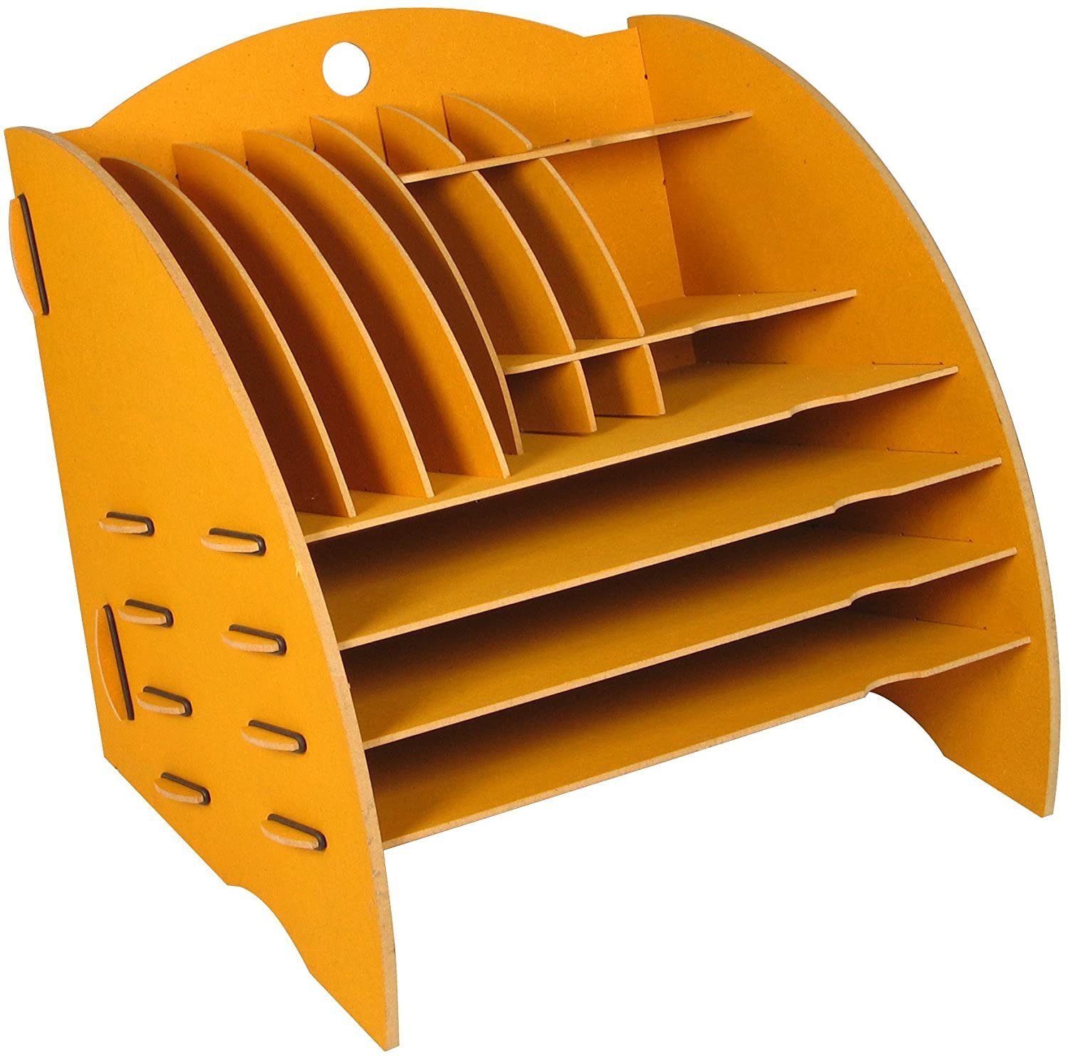WERKHAUS® Aufbewahrungsbox Werkhaus Ablage Big Organizer Gelb Briefablage Stiftehalter